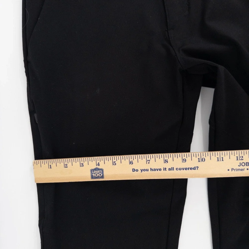 BYLT Mens 33x28 Everyday Pant 2.0 Straight‎ Fit Chino Black Stretch Trousers